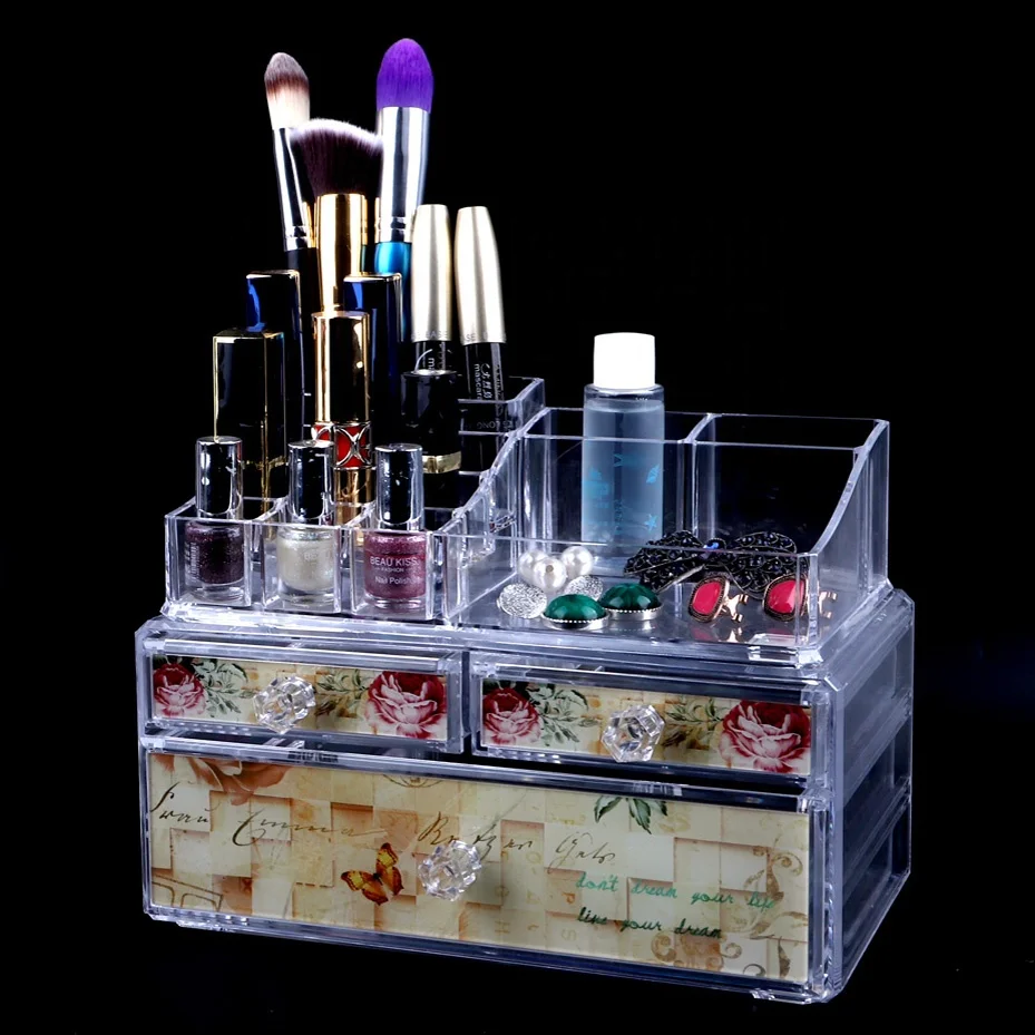 Environmental-Waterproof-clear-Acrylic-makeup-display-stand