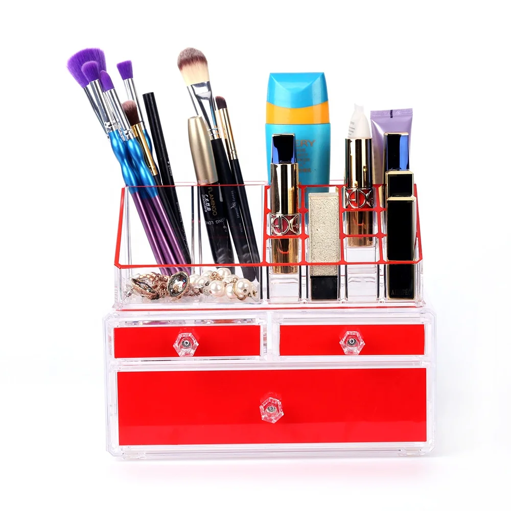 China-manufacture-red-acrylic-makeup-storage-box