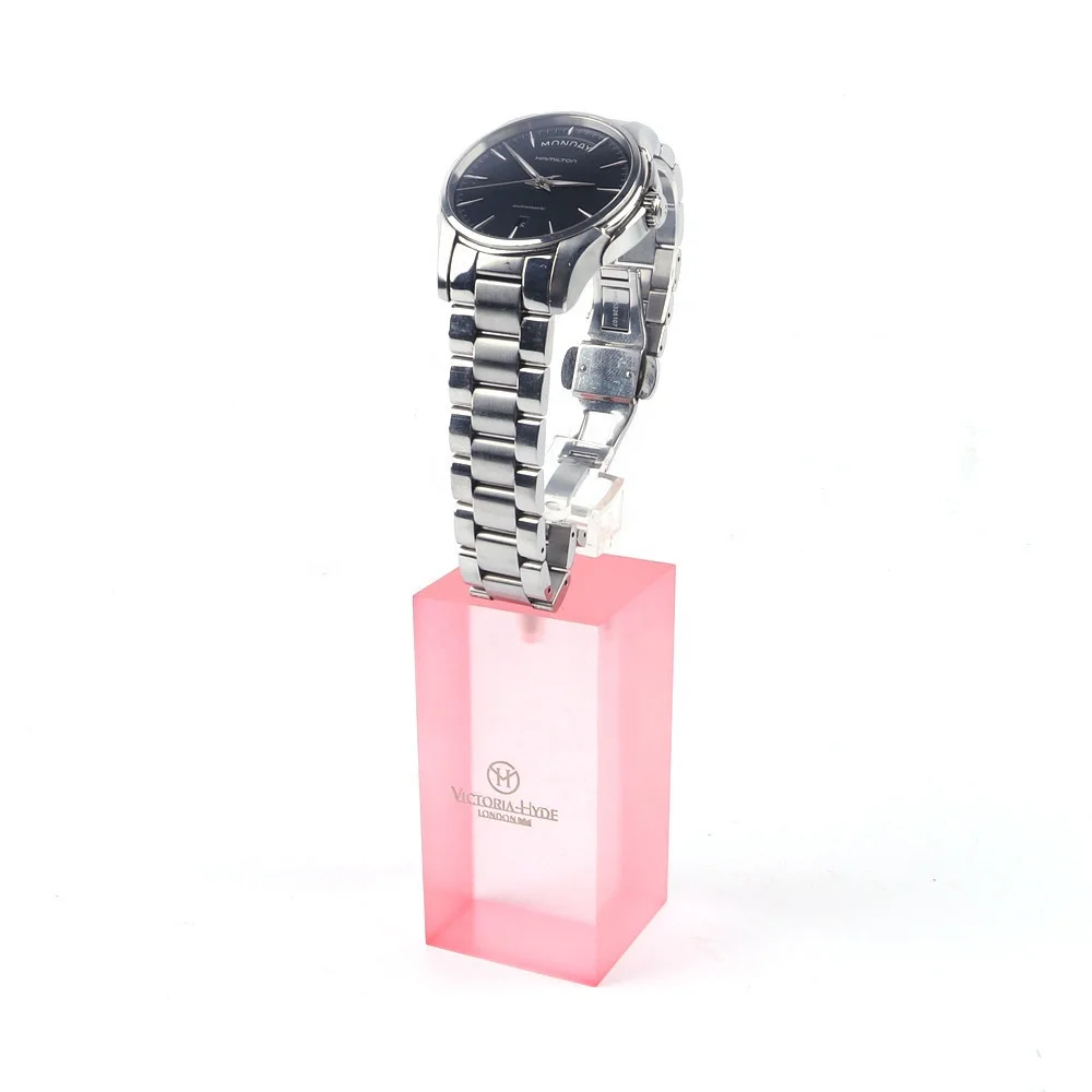 High Quality Eco-Friendly Desktop Color Luxury Acrylic Watch Holder Display Stand