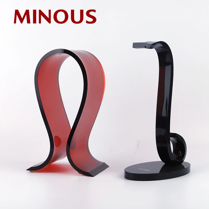 Custom International Desktop Black Acrylic Earphone Holder Display Stand 9