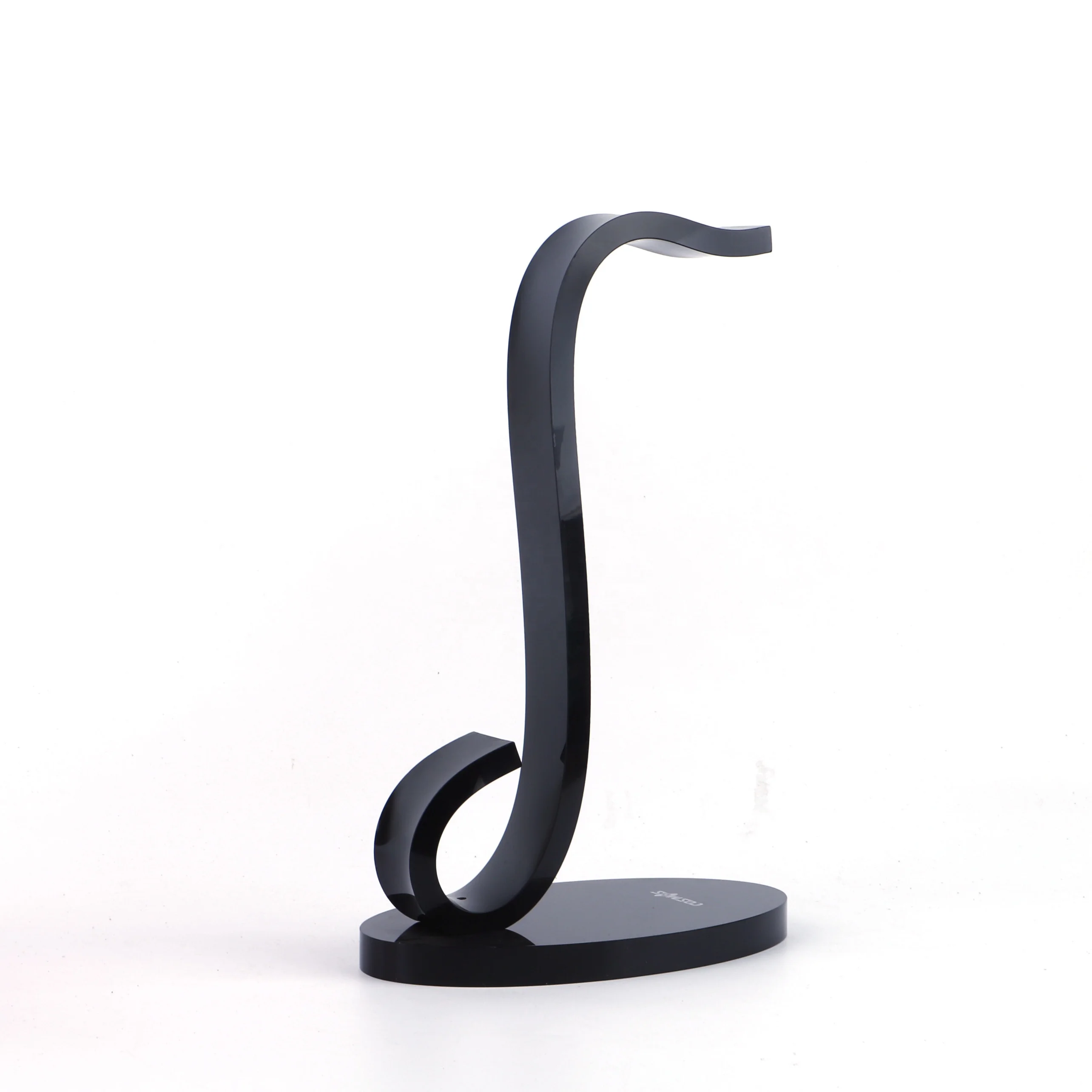 Custom International Desktop Black Acrylic Earphone Holder Display Stand