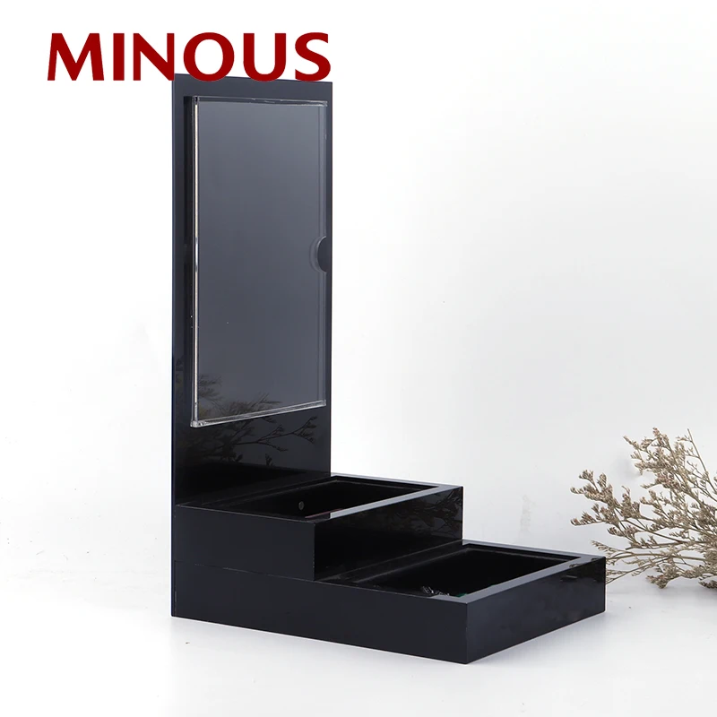 Custom High Quality Black Acrylic Jewelry Display Stand Set 5