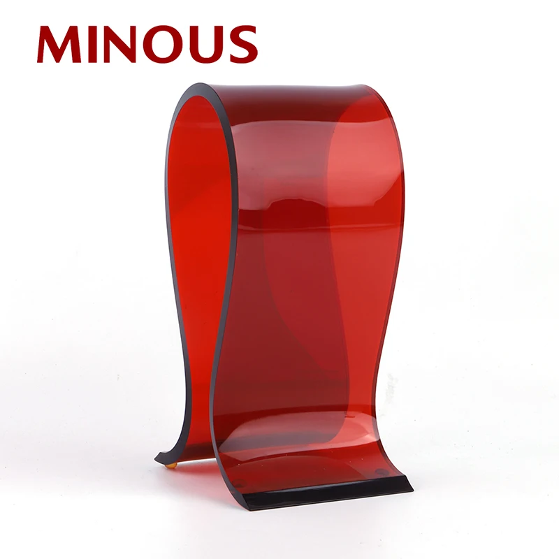 Custom Desktop U Shape Acrylic Earphone Display Stand Holder 5