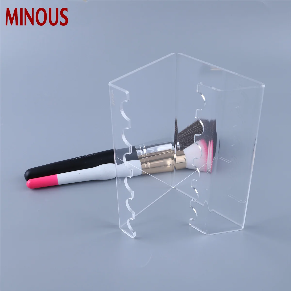 High Quality Cheap Clear Acrylic Makeup Brush Holder 7