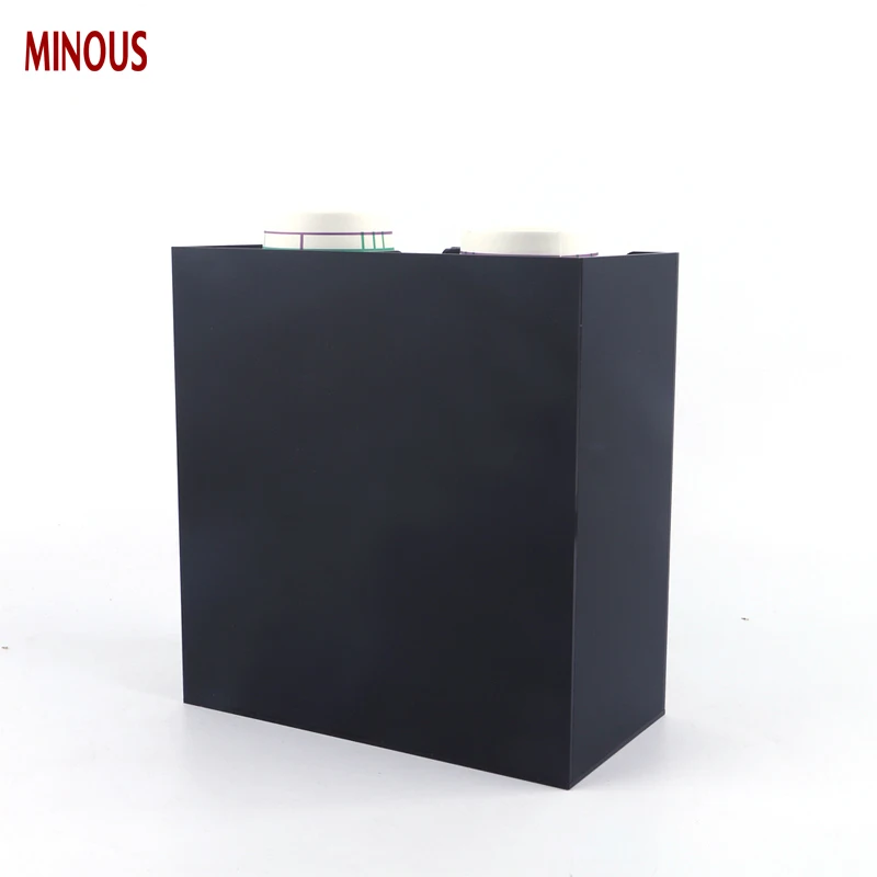 Custom 2 column black acrylic disposable paper coffee cup holder 6