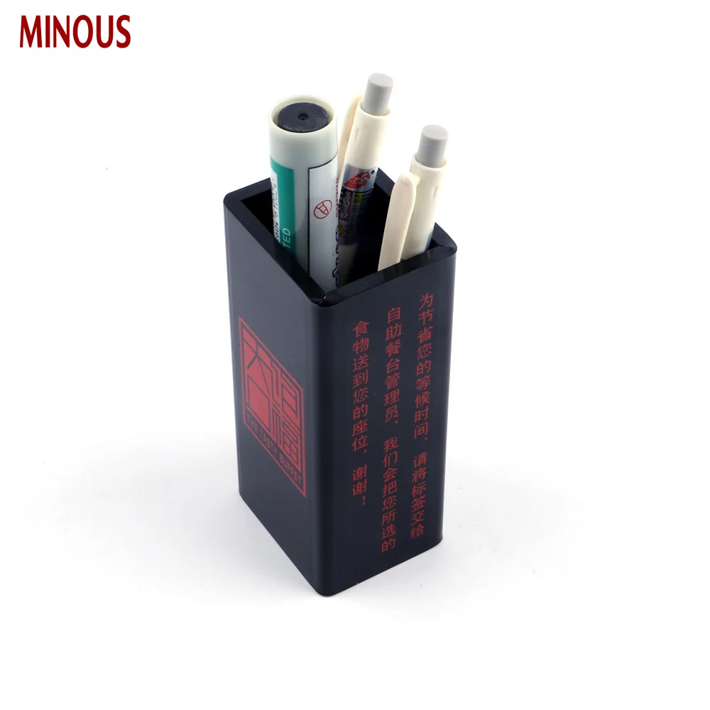 Cheap Square Black Acrylic Pencil Pen Holder Display 2