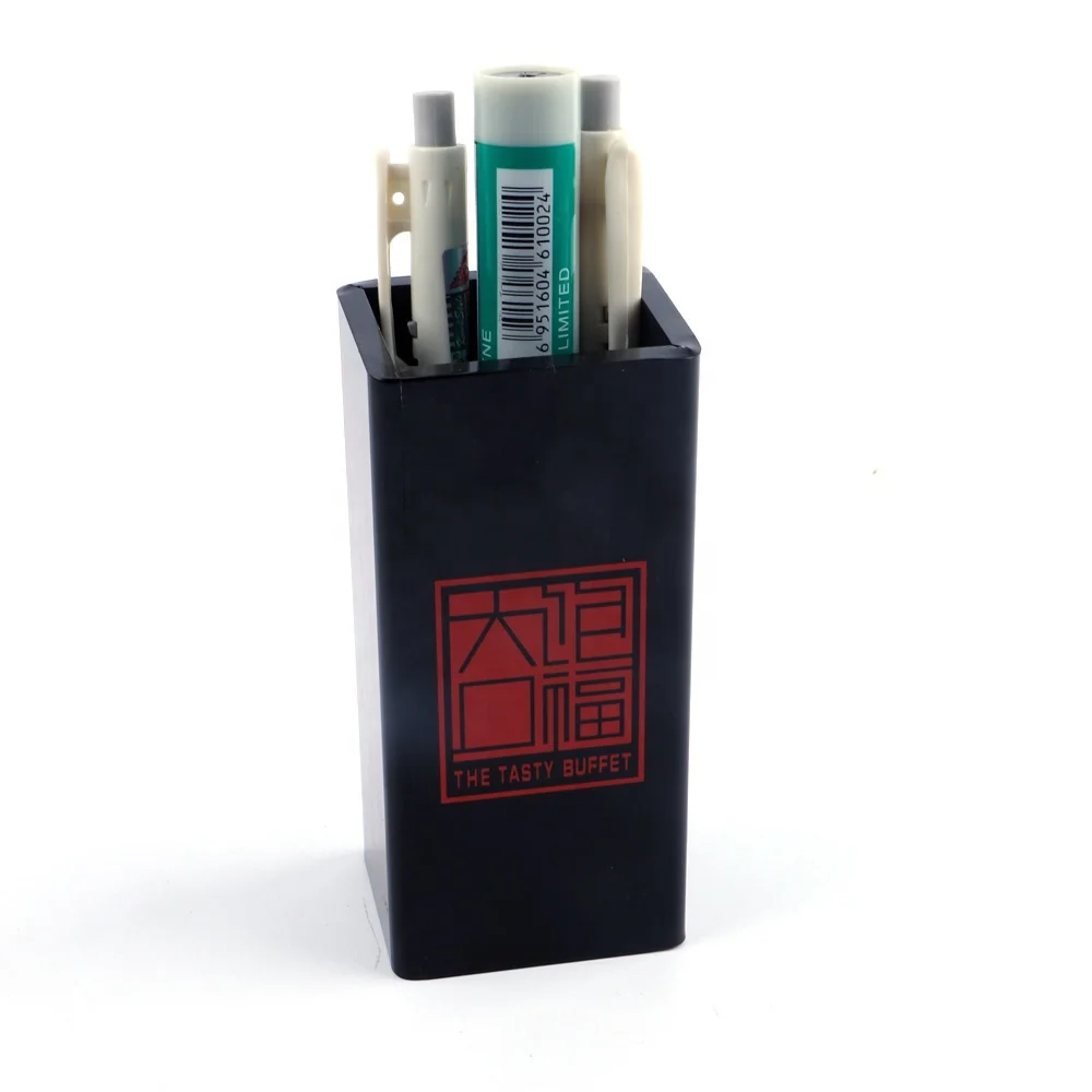 Cheap-Square-Black-Acrylic-Pencil-Pen-Holder