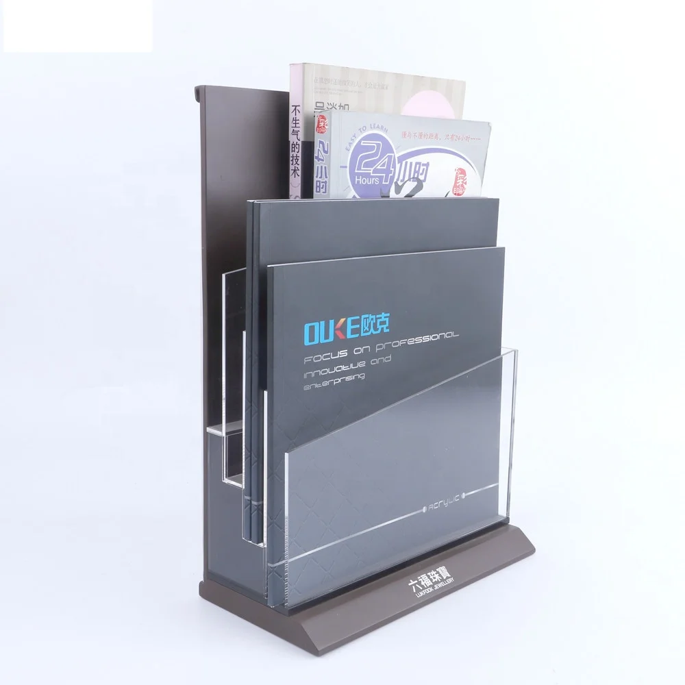 Manufacturing-Clear-Acrylic-brochure-Holder-Magazine-Display