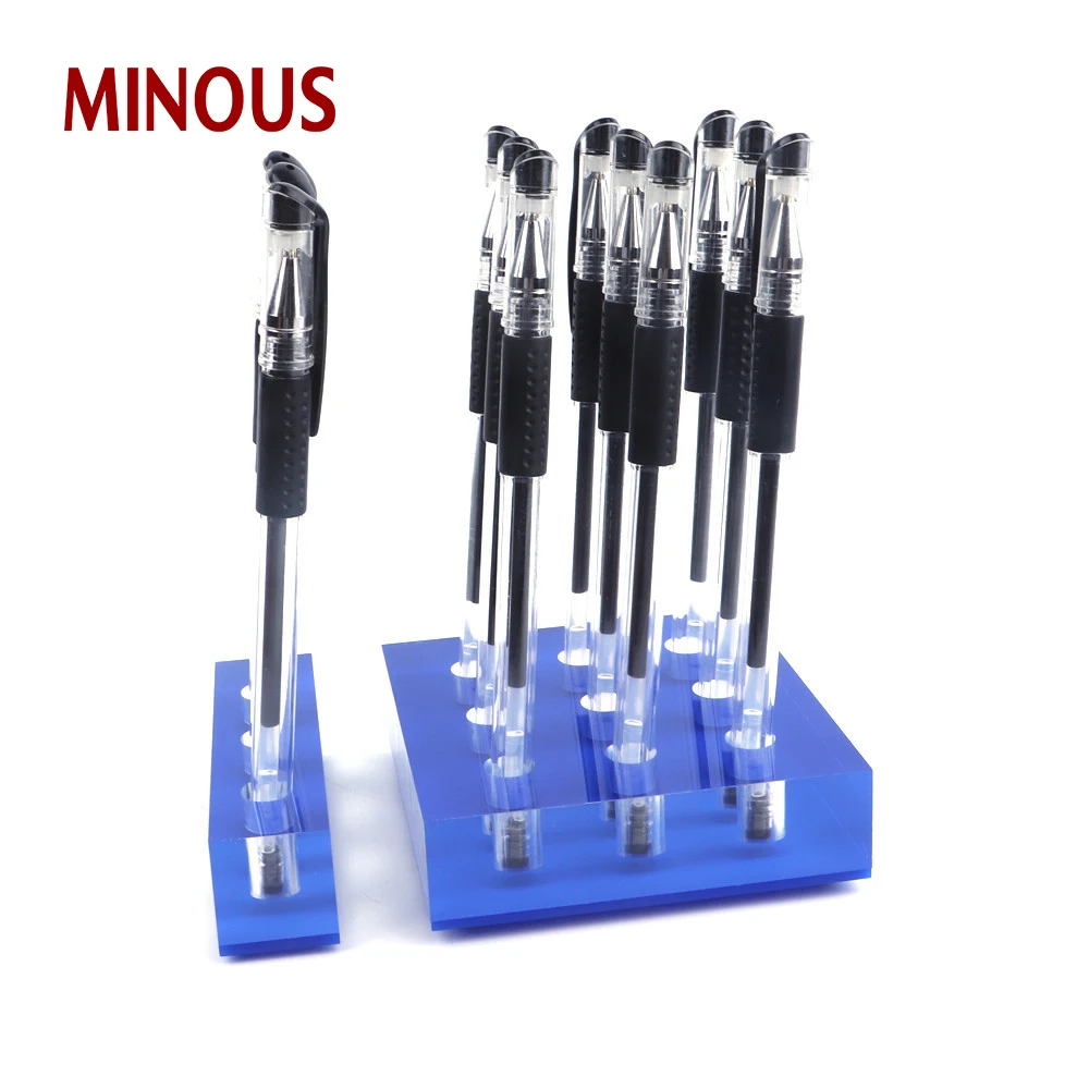 Good Quality Square Acrylic Pen/Pencil Holder Display Stands 2