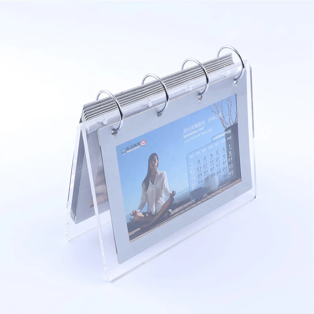 V-shaped-acrylic-desktop-calendar-plastic-desk