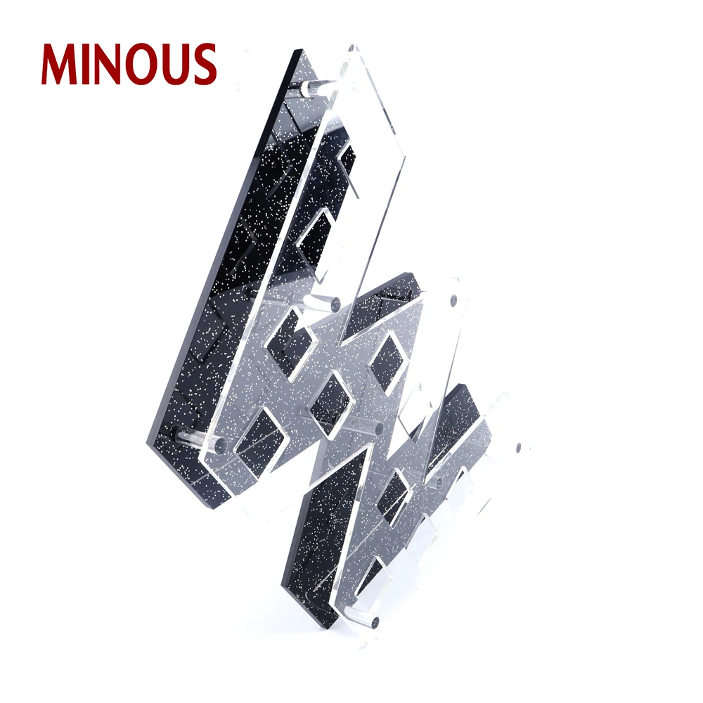 black acrylic letter display stand XZC-202 Details 2