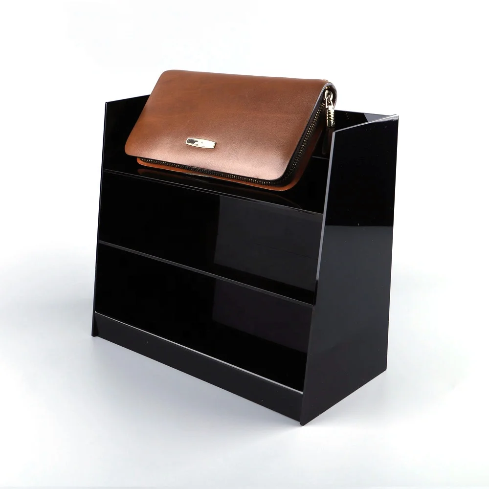 Tabletop-Luxury-Acrylic-wallet-handbag-display-stand