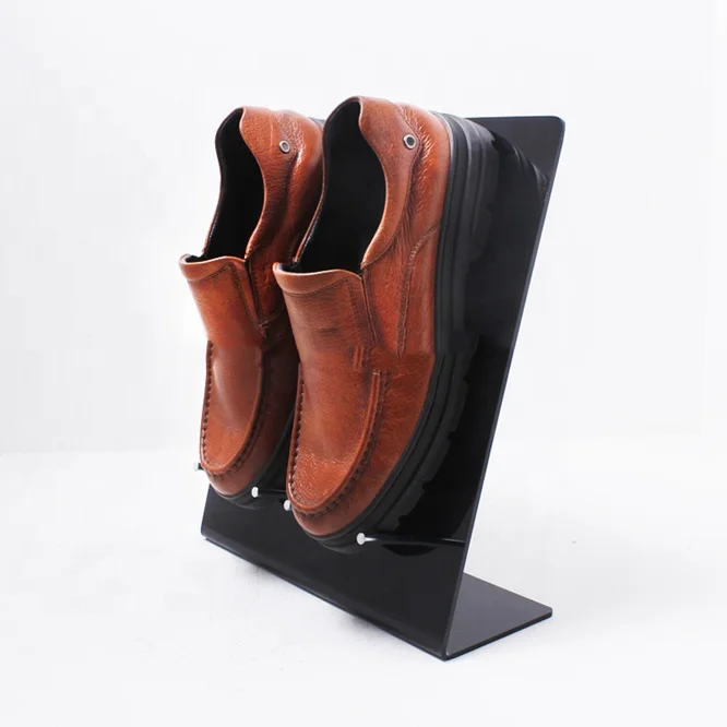 Custom-L-shape-black-acrylic-display-stand