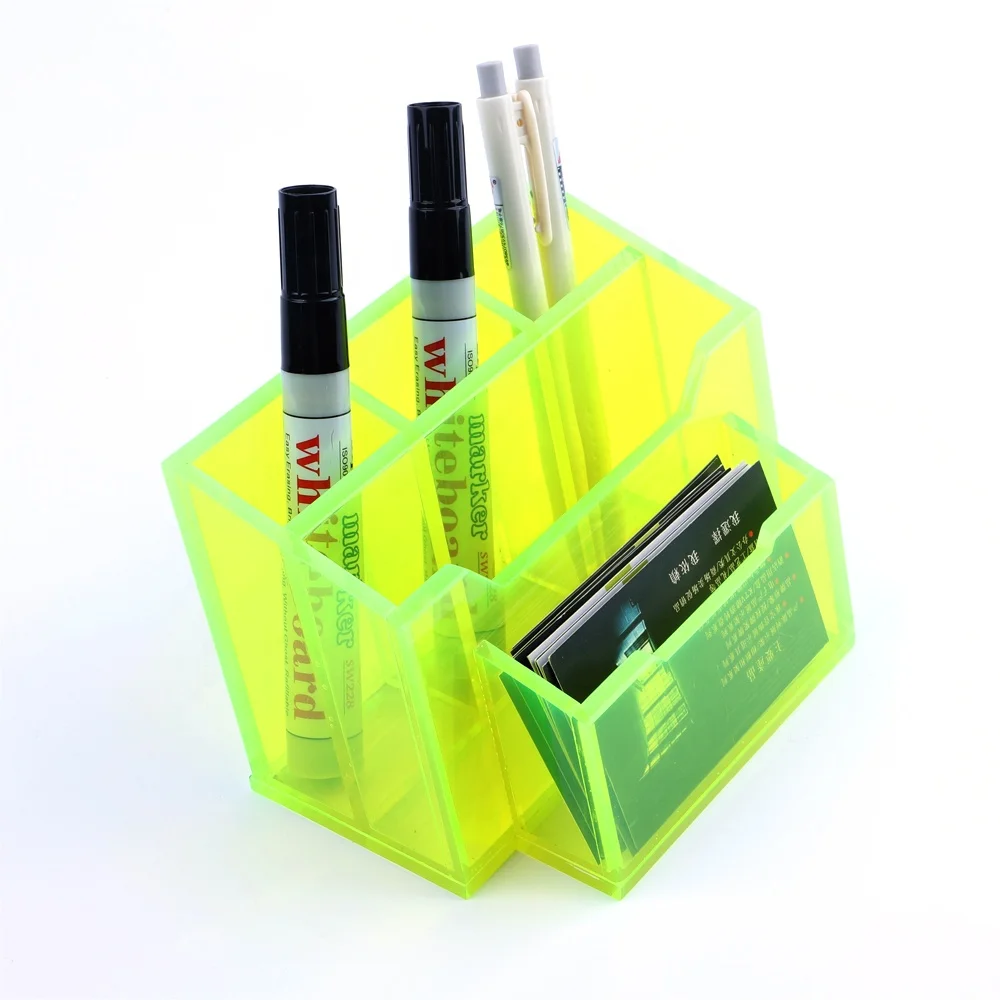 wholesale-square-yellow-acrylic-pen-business-card