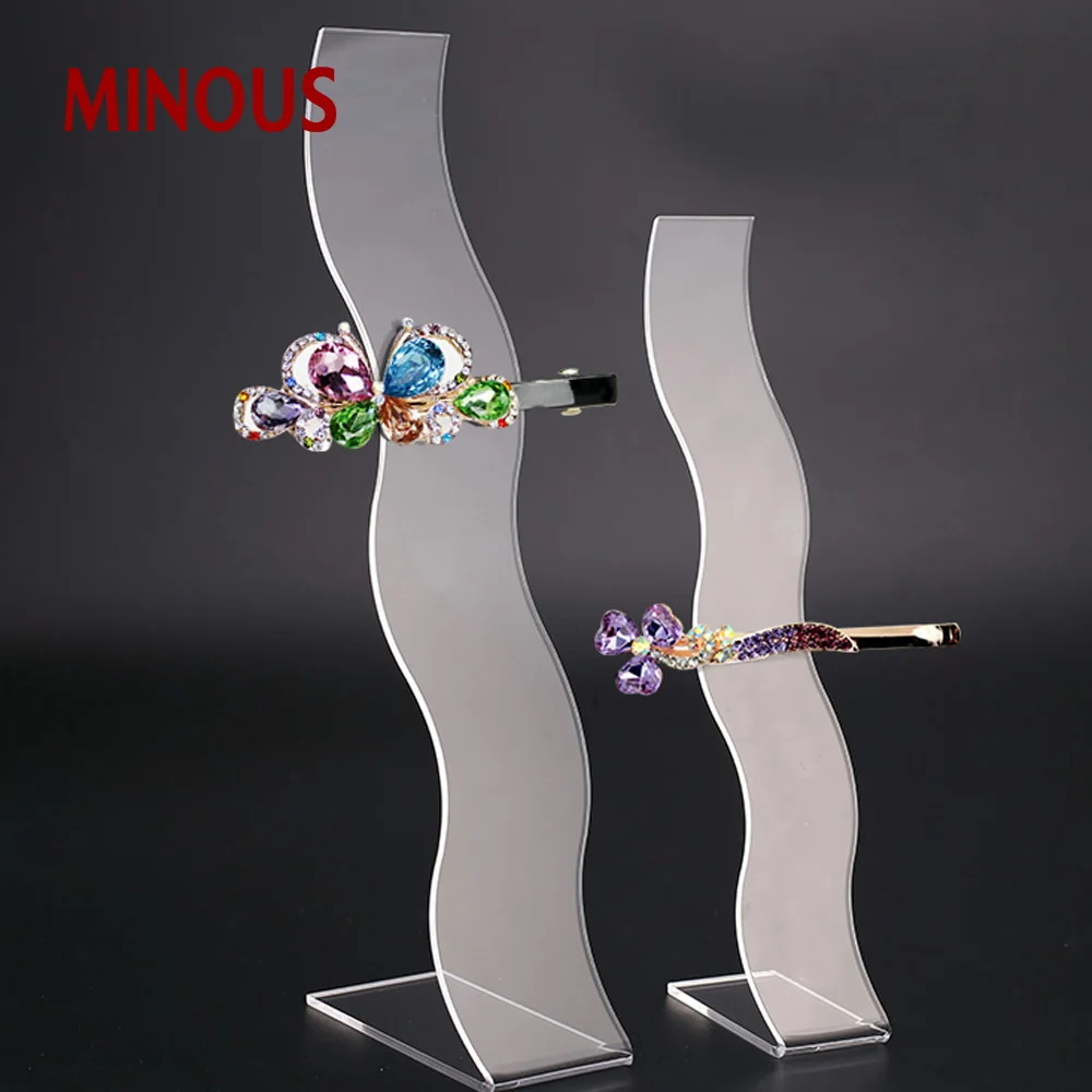 manufacturer wholesale black acrylic jewelry holder hairpin display holder hair pins display 2