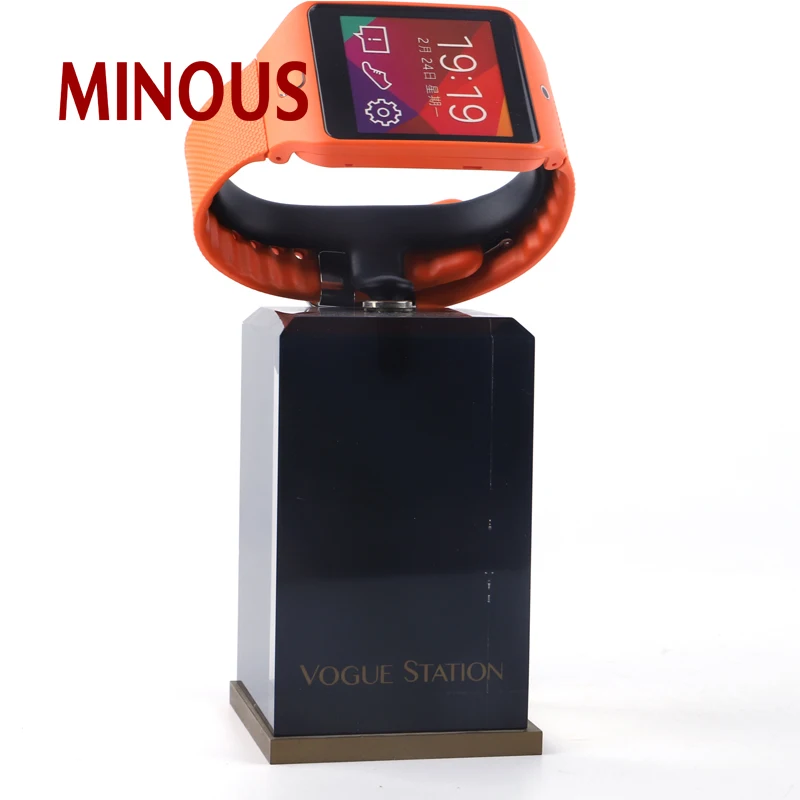 Online shopping square clear acrylic watch display stand 4