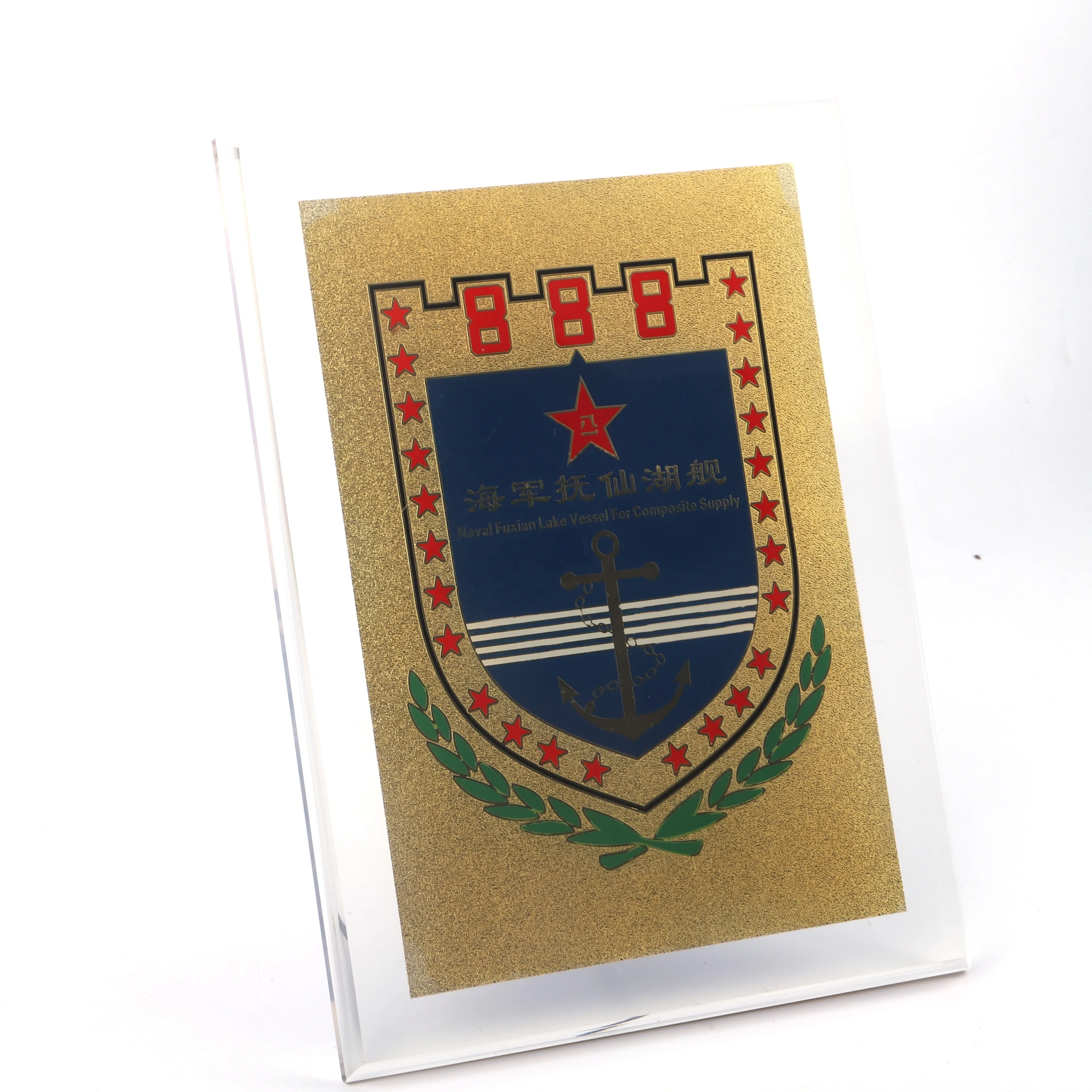 High-end-desktop-square-clear-acrylic-certificate