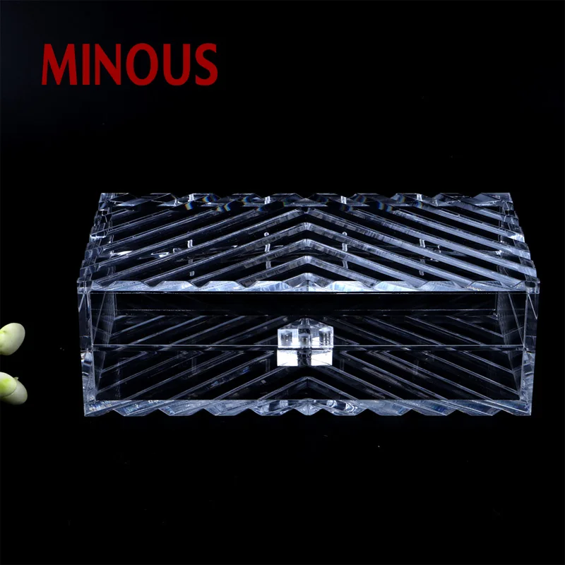 high end square clear acrylic storage box for anything 2
