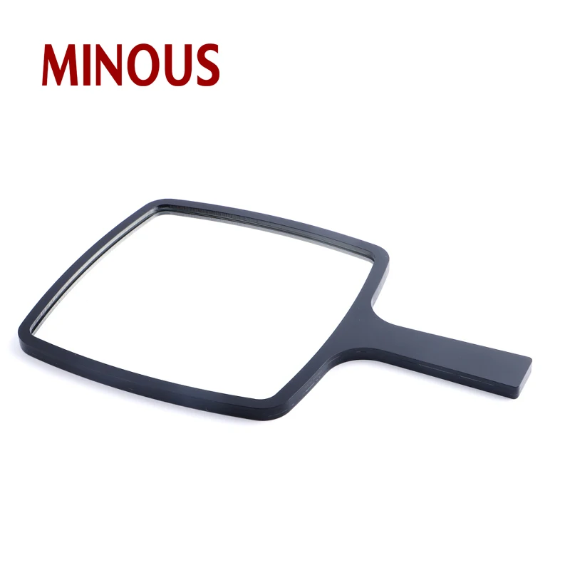 China Manufacture Black Acrylic Mirror With Handle For Home 2