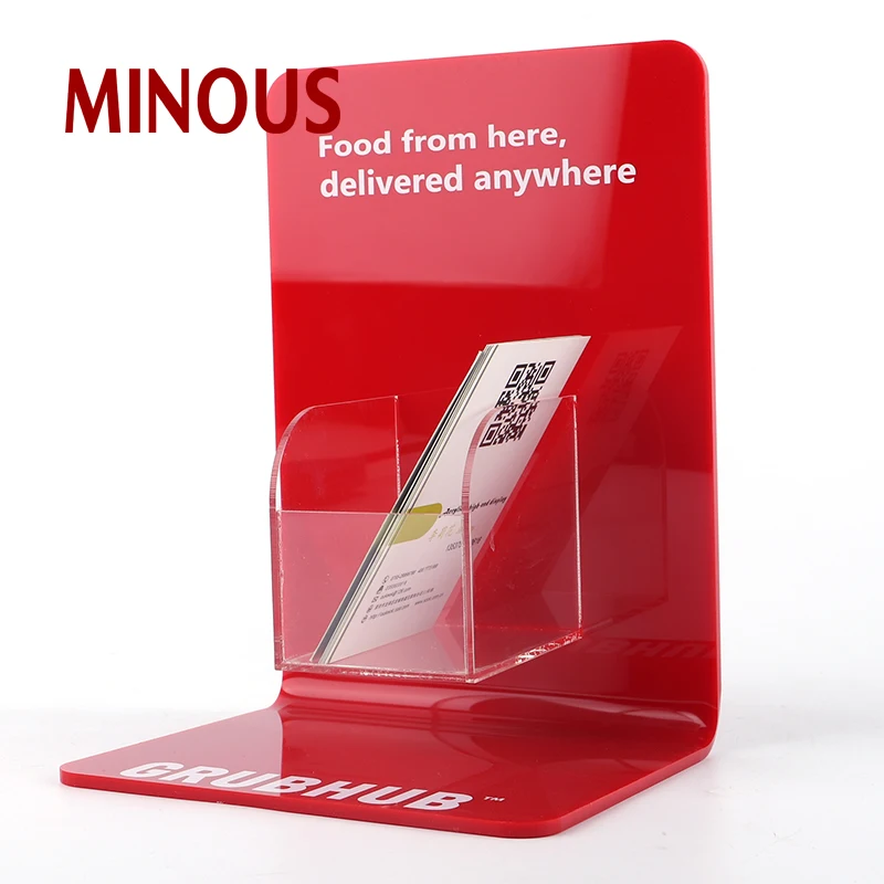 wholesale customized red acrylic business car holder display stand 4
