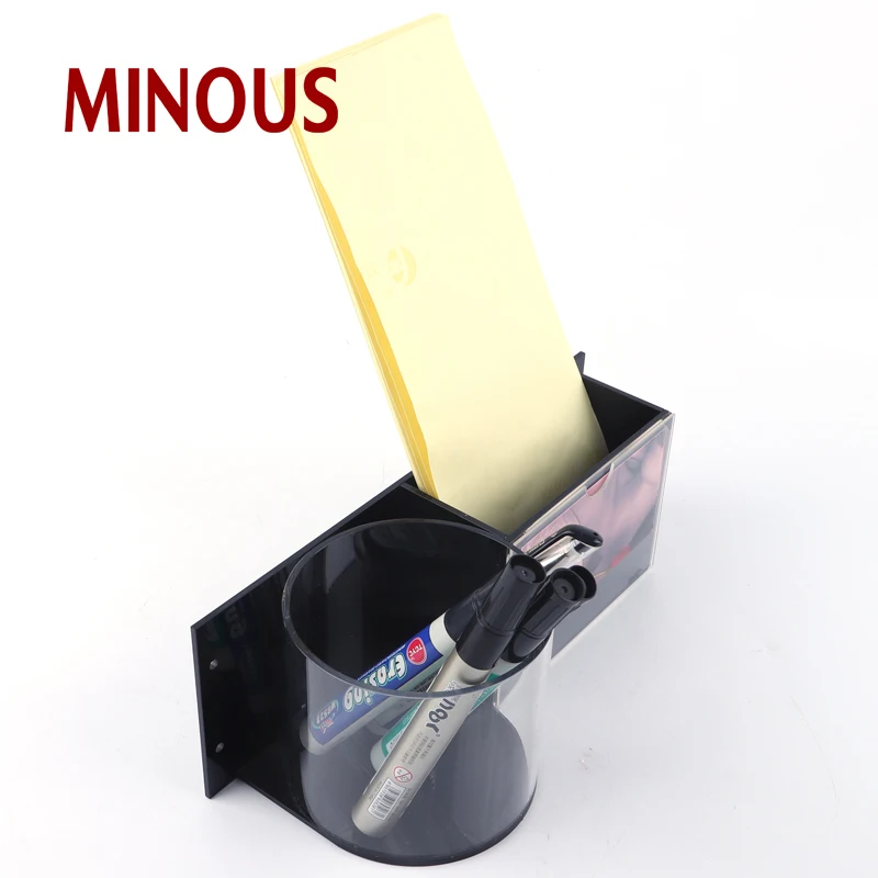 wholesale customized black acrylic pen holder display stand 4