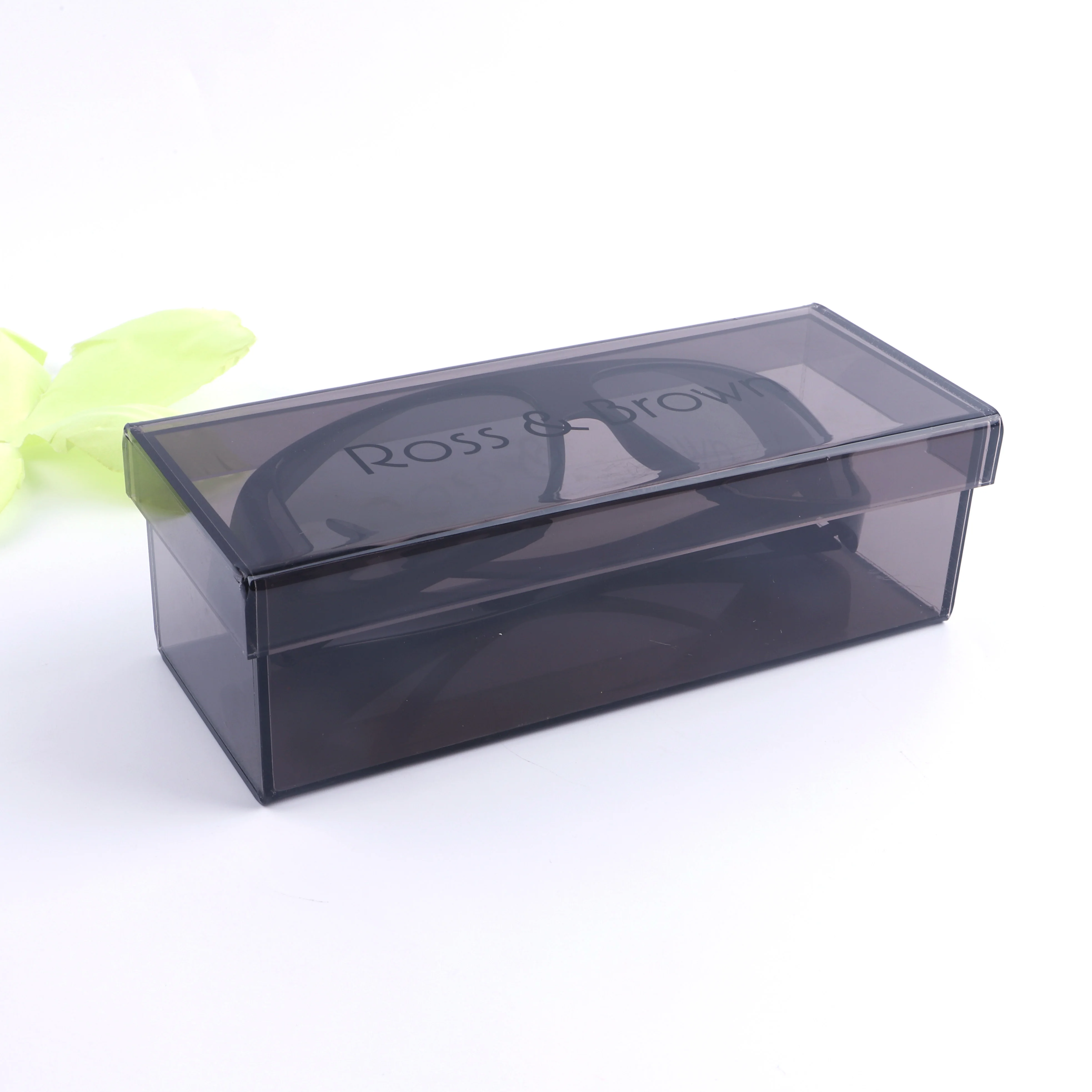 Custom Carry-On Dark Acrylic sunglass Display Storage Box