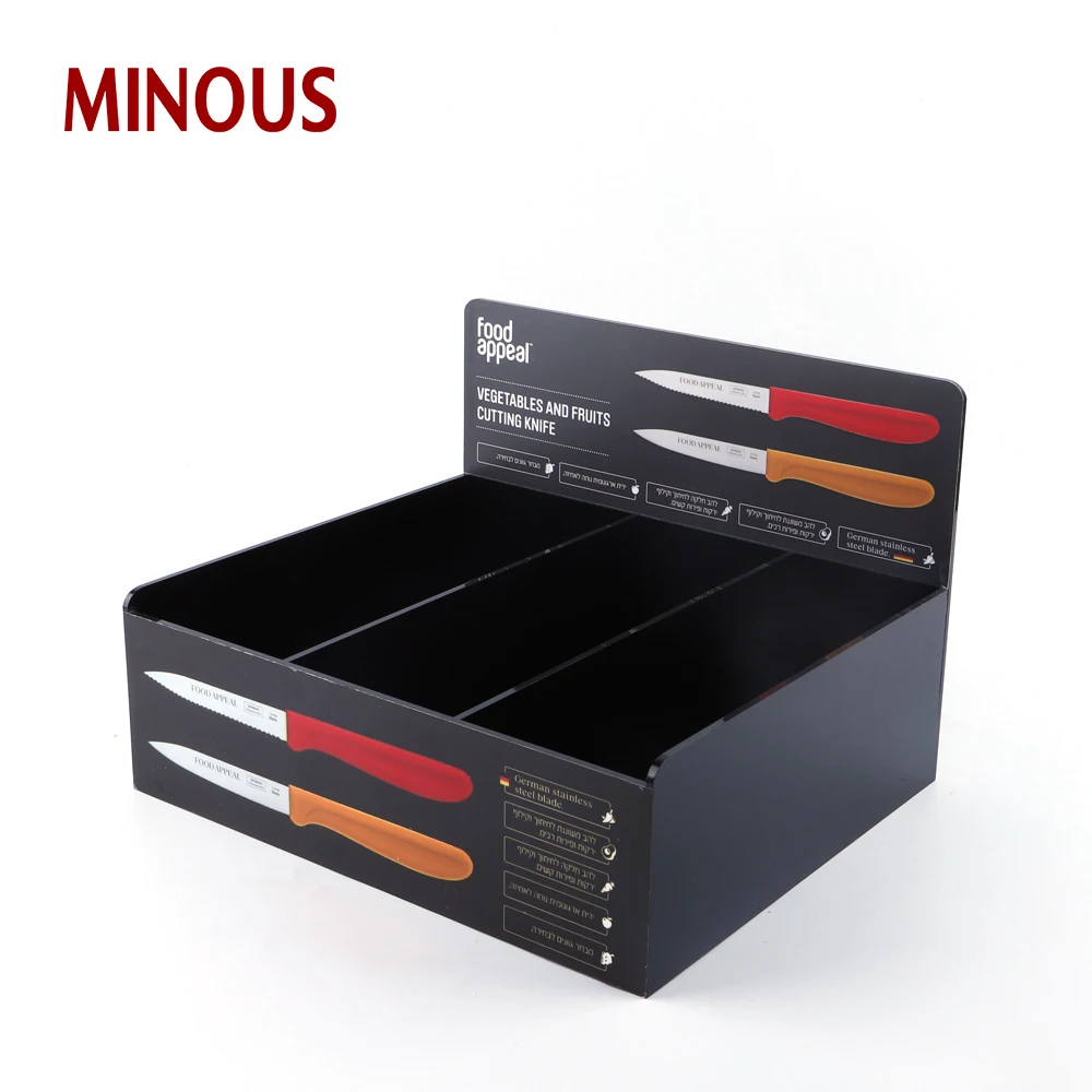 Factory custom eco-friendly Black acrylic storage box box for knife 6