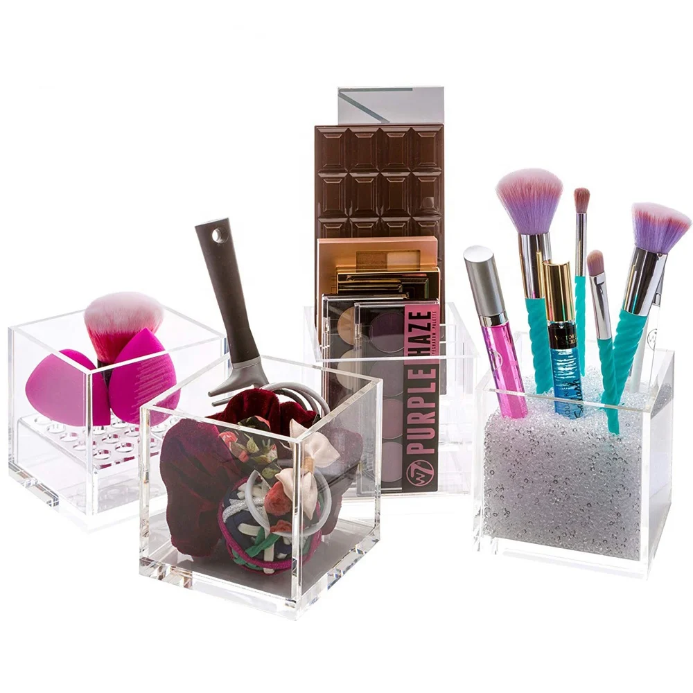 Multi-Function-Square-Clear-Acrylic-Makeup-Storage