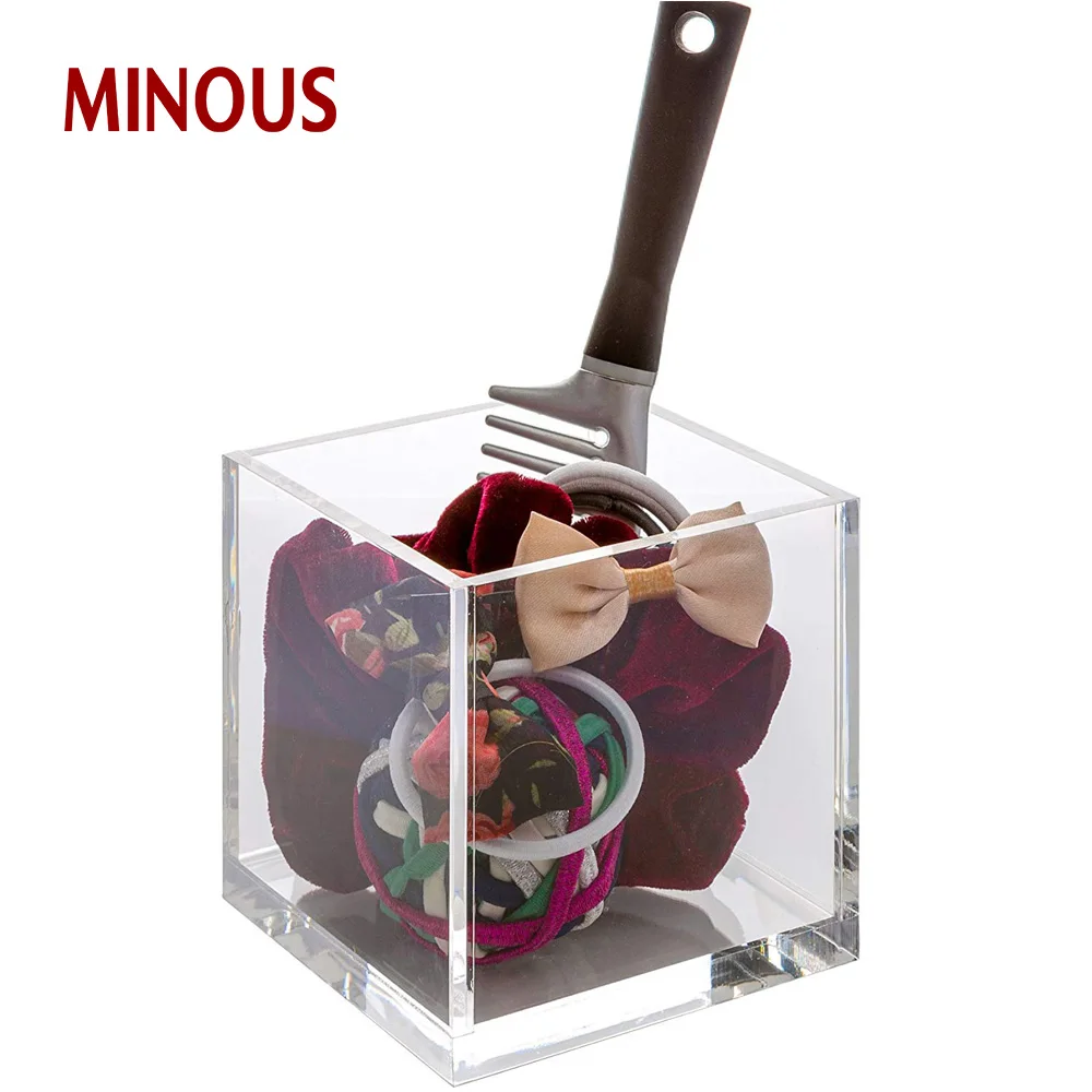 Multi-Function Square Clear Acrylic Makeup Storage Box 4