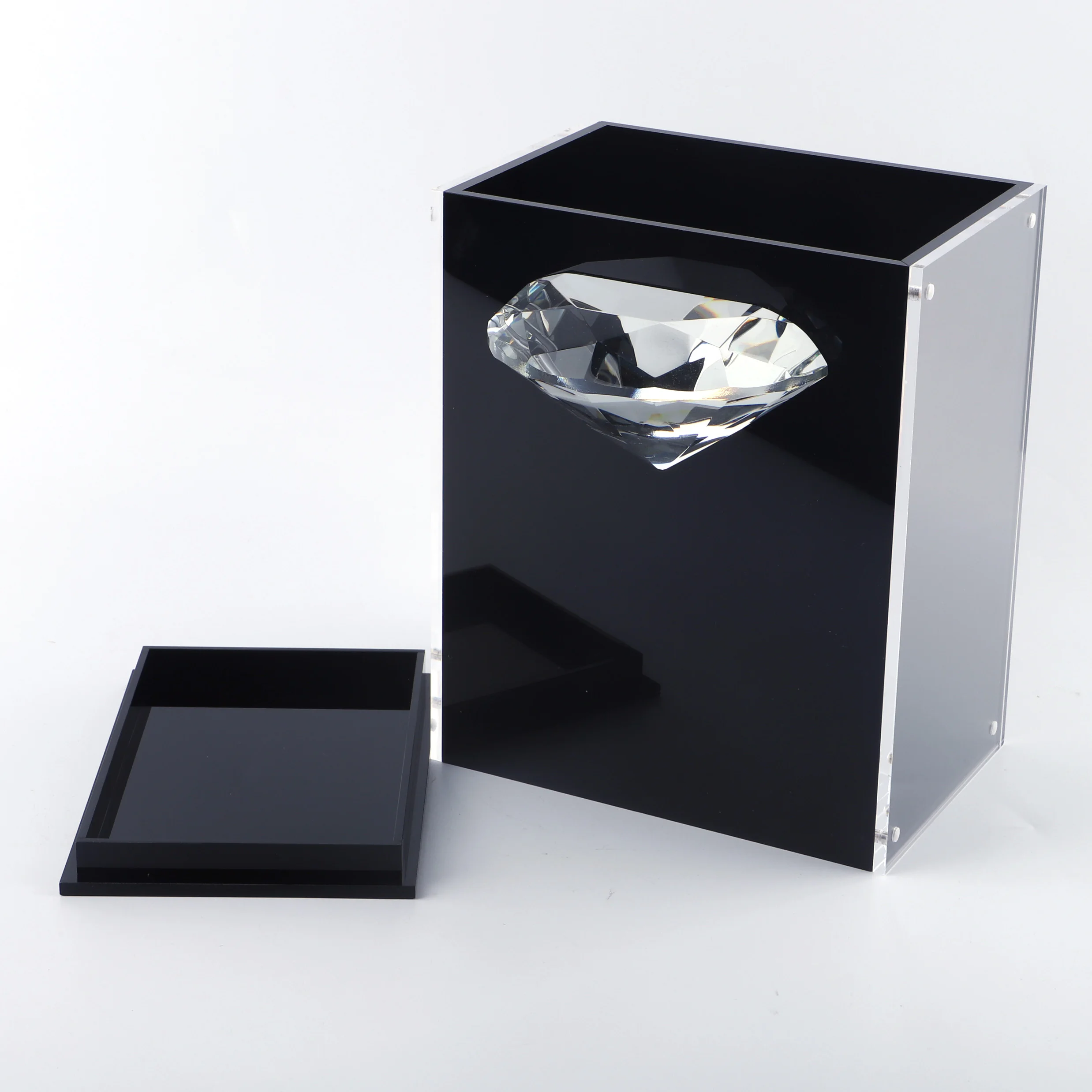 high-quality-square-black-acrylic-diamond-box