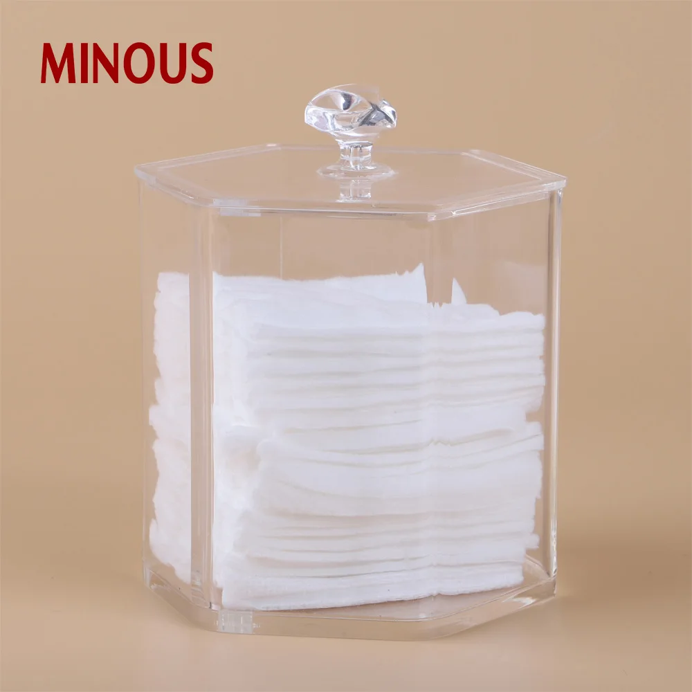 acrylic cotton pads storage box XZC-290 Details 2
