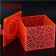Hot-sale-square-orange-acrylic-storage-box