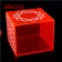 Hot-sale-square-orange-acrylic-storage-box