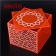 Hot-sale-square-orange-acrylic-storage-box
