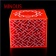 Hot-sale-square-orange-acrylic-storage-box