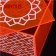 Hot-sale-square-orange-acrylic-storage-box