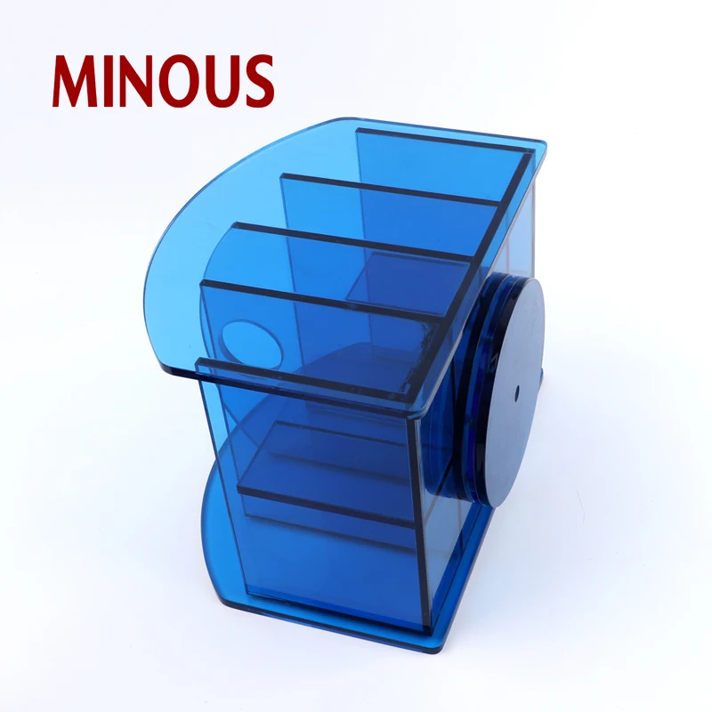 Custom High Quality Blue Acrylic Box For Display Stand 6