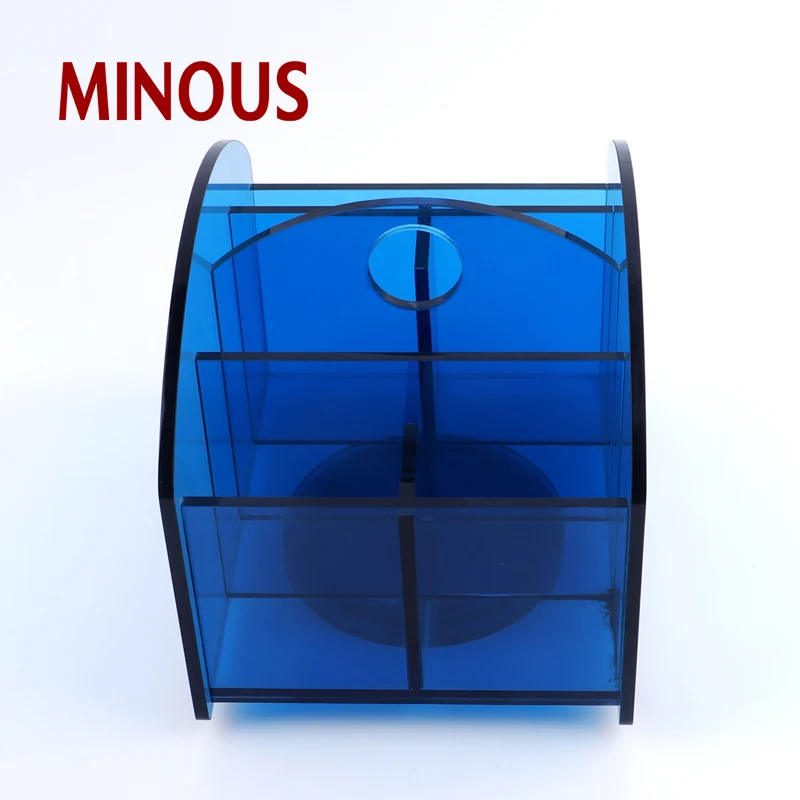Custom High Quality Blue Acrylic Box For Display Stand 4