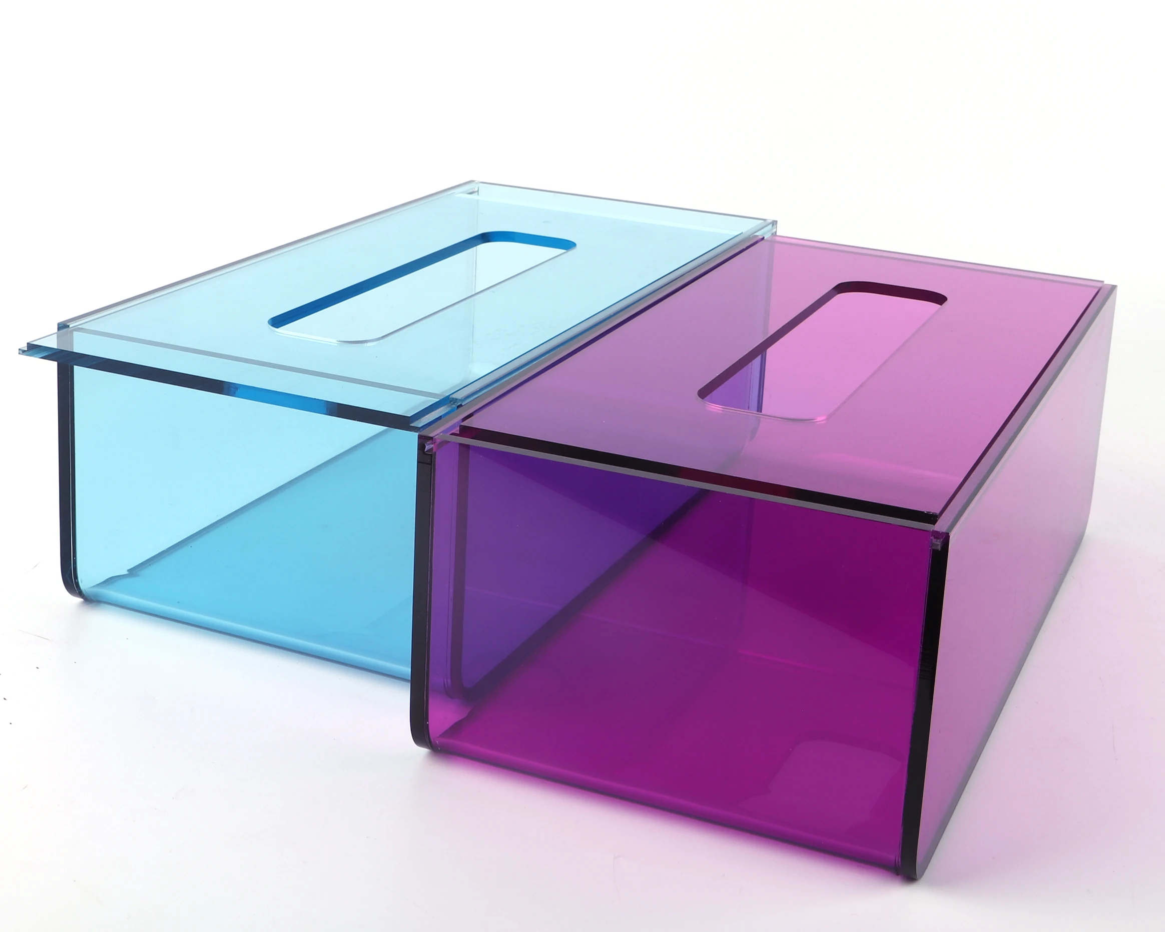 acrylic tissur storage box with lid XZC-389 Details 6