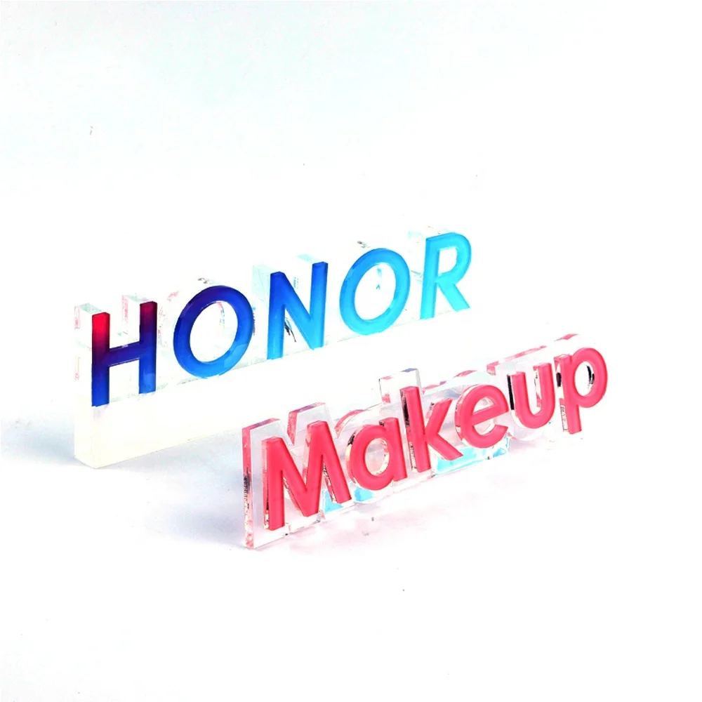 High Quality Customized colored acrylic logo block