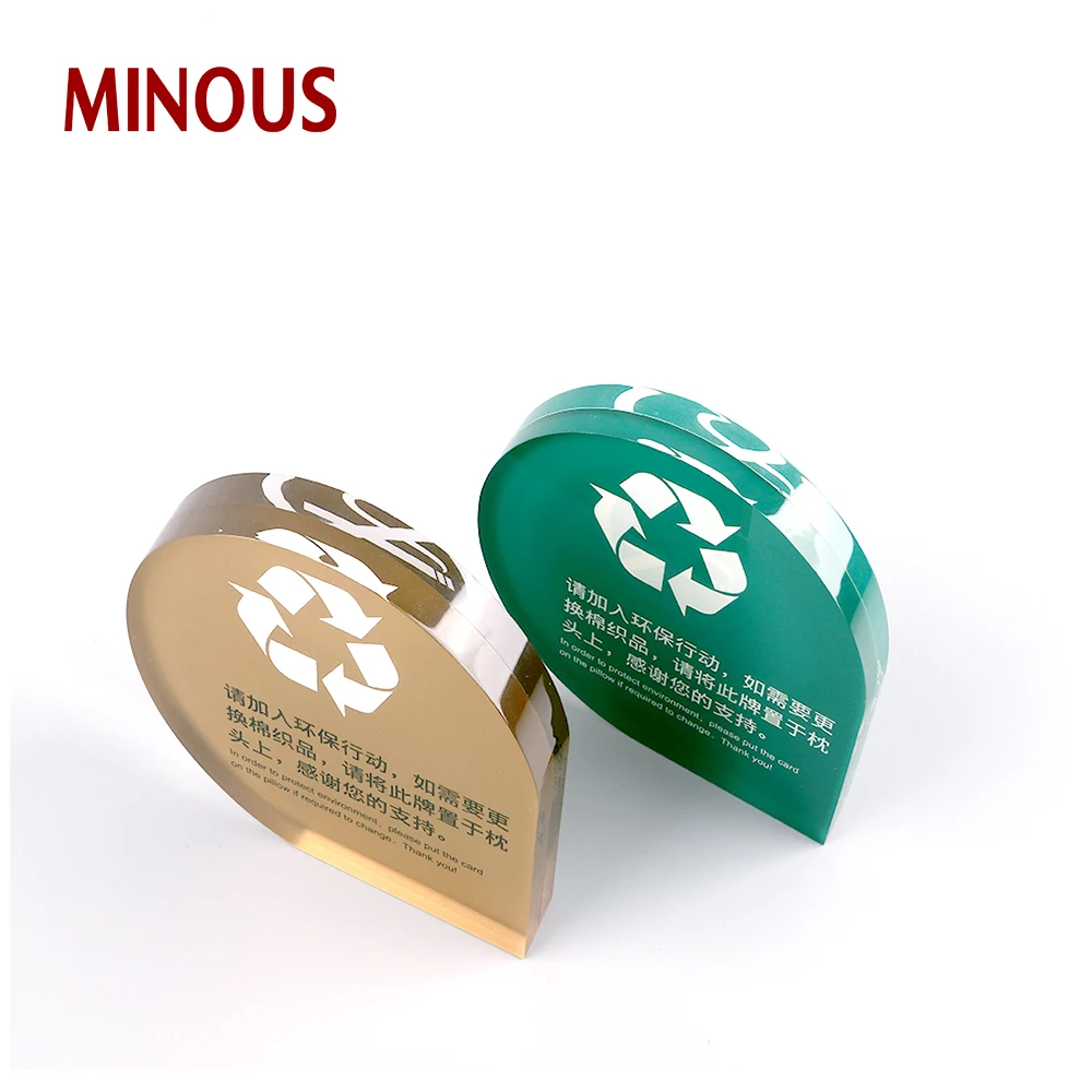 Custom Waterproof Clear Acrylic No Smoking Warning Sign Block 8