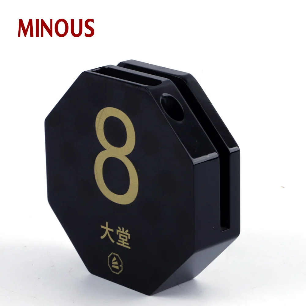 Custom desktop black acrylic logo display block acrylic sign block 4