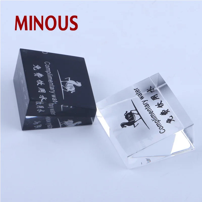  High Quality acrylic complimentary water warning block 4