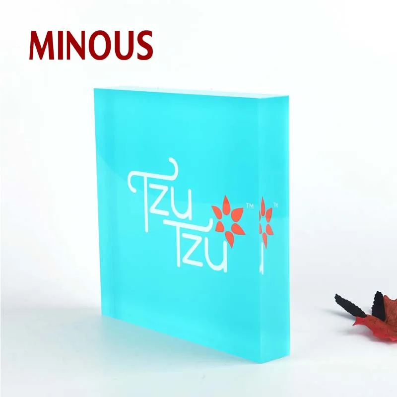  High Quality acrylic complimentary water warning block 4