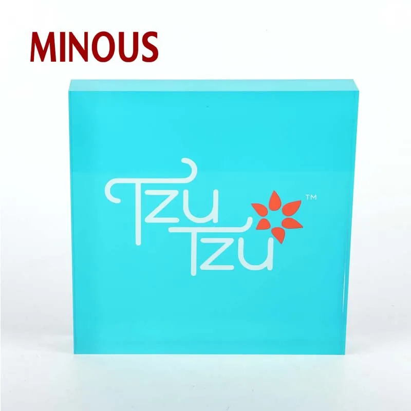  High Quality acrylic complimentary water warning block 2
