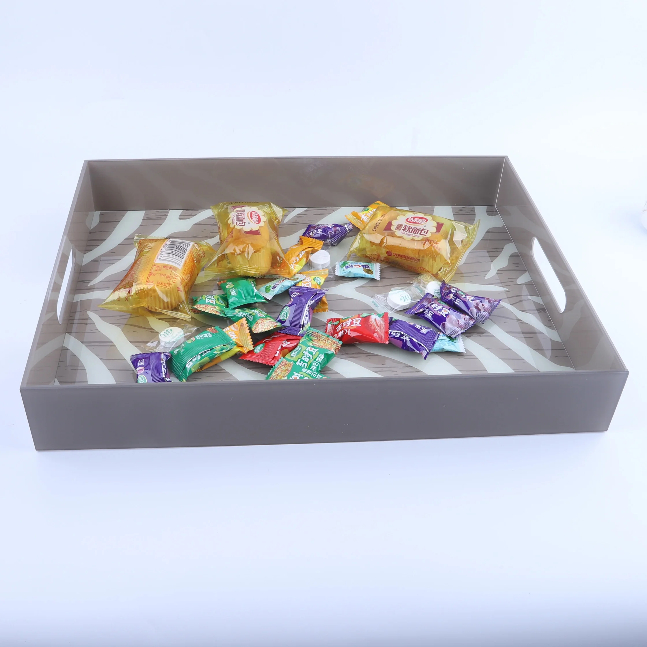 high quality custom printed Acrylic coffee Serving Tray