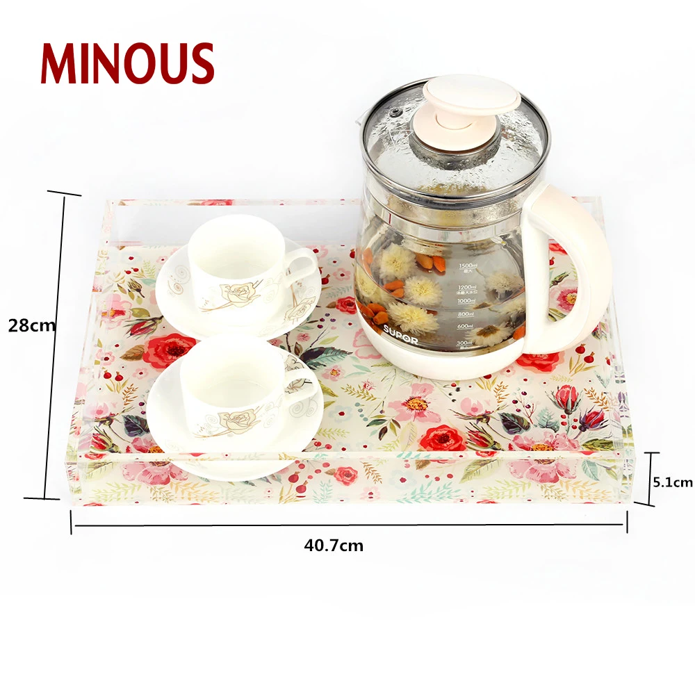  High Quality Acrylic Trays With Handles 2