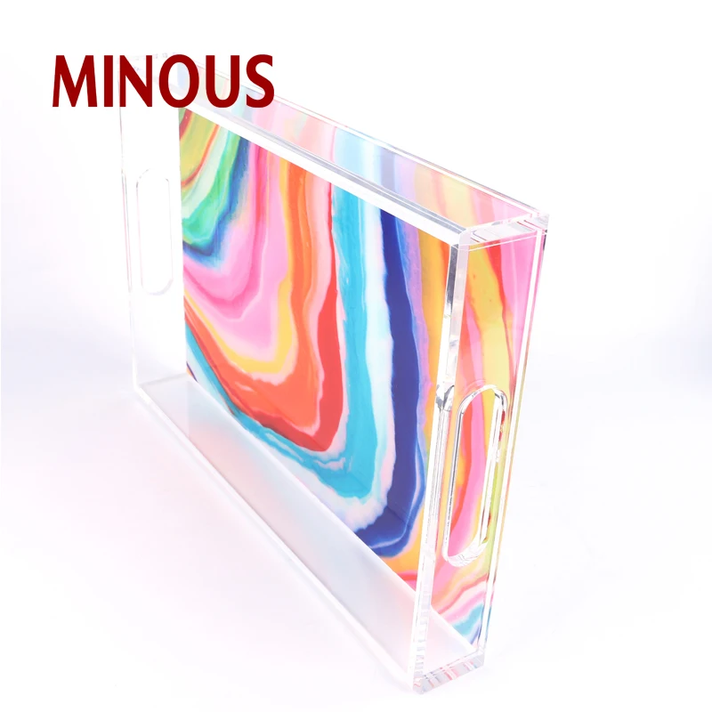  High Quality Acrylic Food Serving Tray 3