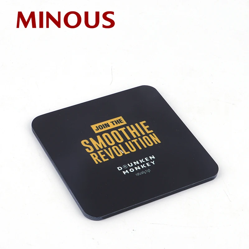 Giveaways Gifts Custom Cheap Square Acrylic Coaster/Cup Pad /Cup Mat 5