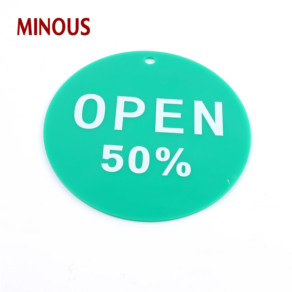 China make custom rounded Acrylic open closed sign for retail shop 6